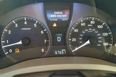 but can't until it decides to do this again. . What does it mean when it says check awd system toyota highlander
